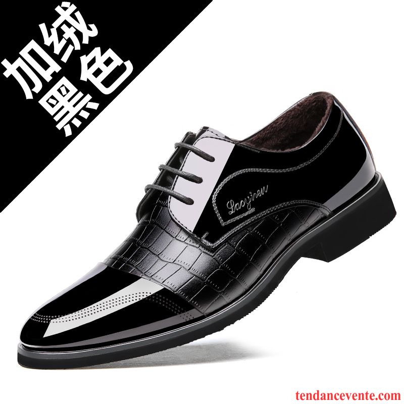 Derbies Hiver Homme Décontractée Cuir Véritable Homme Tendance Chaussures De Mariage Angleterre Printemps Entreprise Lavande