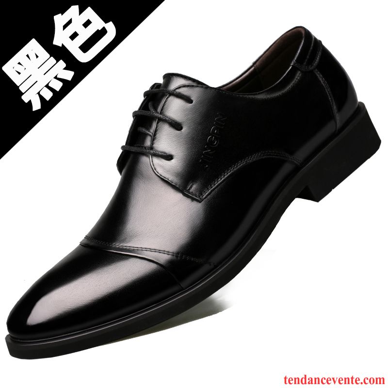 Derbies Hiver Homme Décontractée Cuir Véritable Homme Tendance Chaussures De Mariage Angleterre Printemps Entreprise Lavande