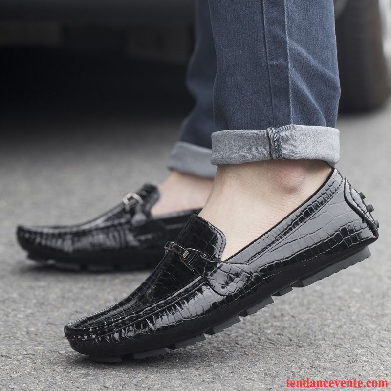 Mocassin Blanc Homme Pas Cher Slip-on Tendance Jeunesse Derbies Été Angleterre Homme Paresseux Tous Les Assortis Décontractée Tomate