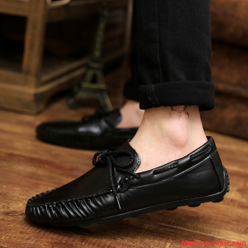 Mocassin Blanc Homme Pas Cher Slip-on Tendance Jeunesse Derbies Été Angleterre Homme Paresseux Tous Les Assortis Décontractée Tomate