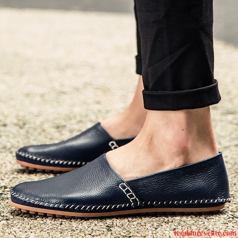 Mocassin Homme Chic Décontractée Gros Printemps Taillissime Homme Chaussures De Conduite Derbies Saumon Pas Cher