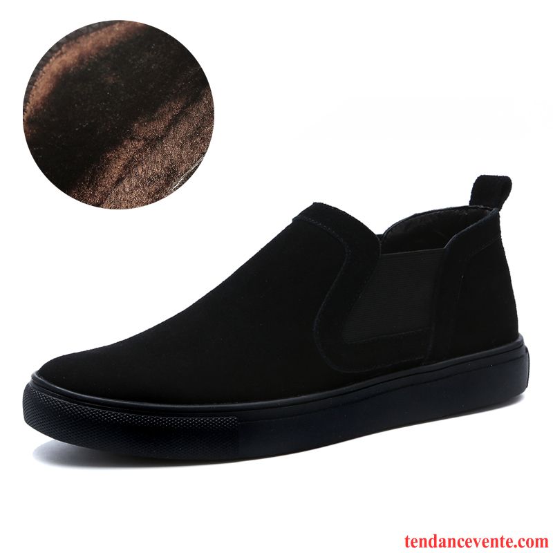 Mocassin Homme Nubuck Homme Tous Les Assortis Tendance En Cuir Slip-on Printemps Décontractée Cuir Véritable Lavande