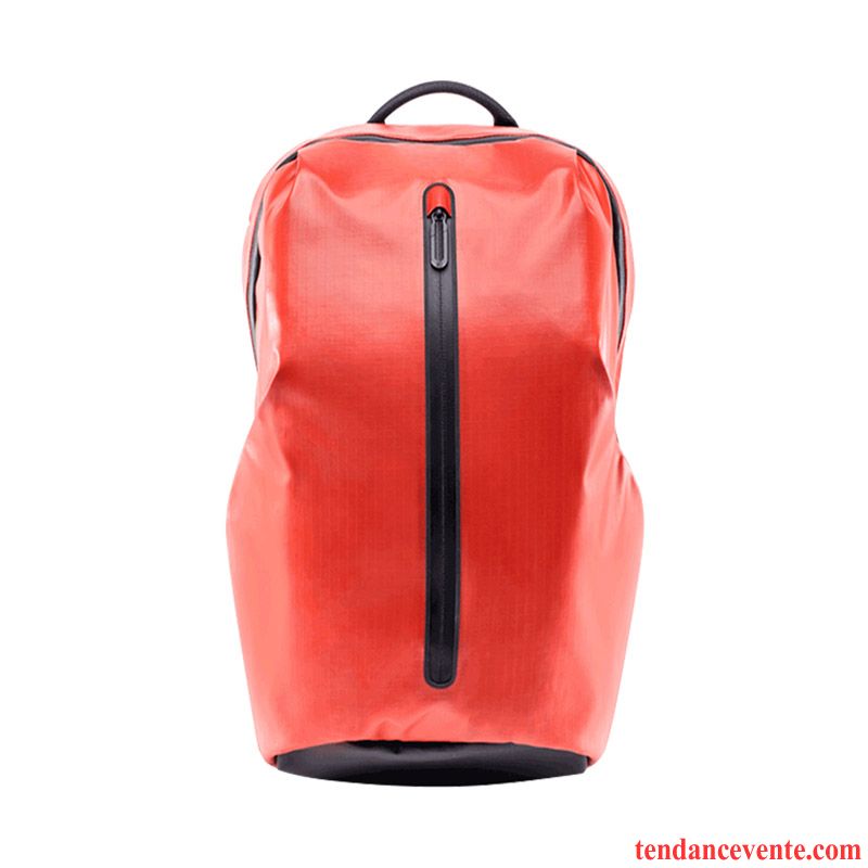 Sac À Dos Homme Cartable Jeunesse Tendance Respirant Mode Sac D'ordinateur Portable Rouge